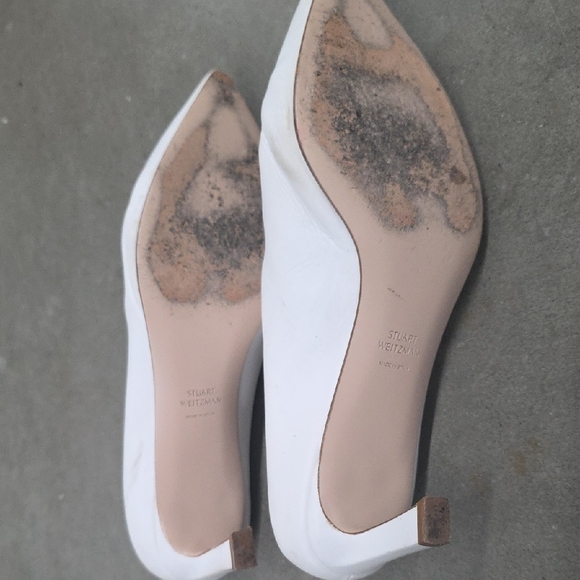 Stuart Weitzman Elegant White Women's Shoes - Picture 12 of 13